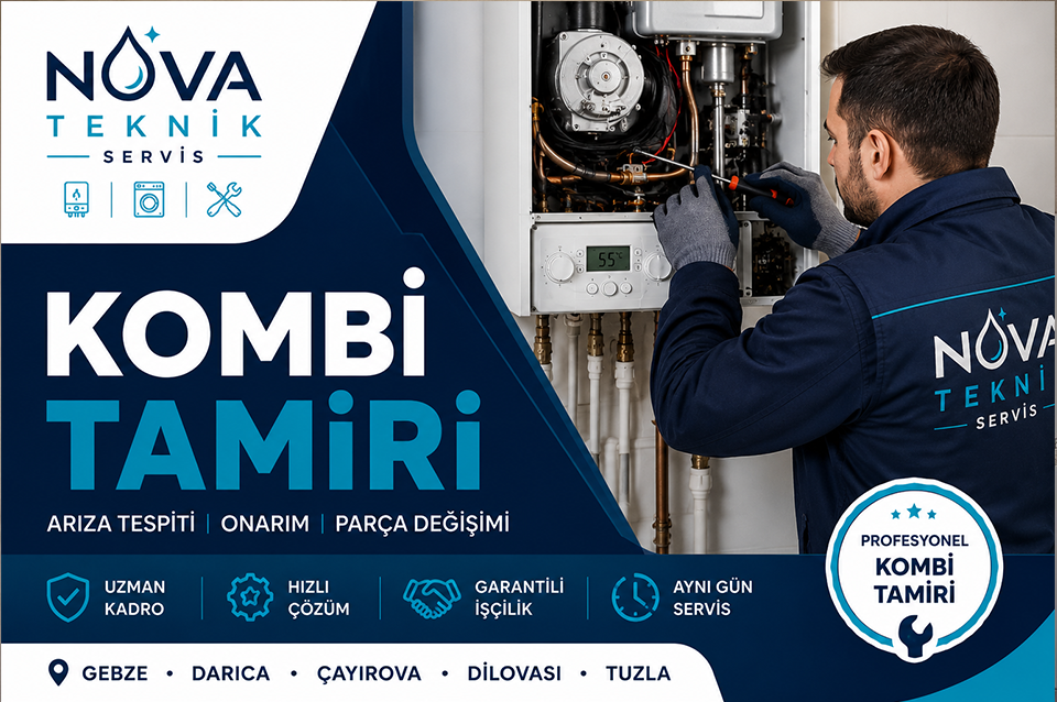 gebze darica tuzla sekerpinar kombi tamiri nova teknik servis